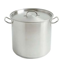 STOCKPOT W/LID 16LTR S/S 280X250MM DEEP