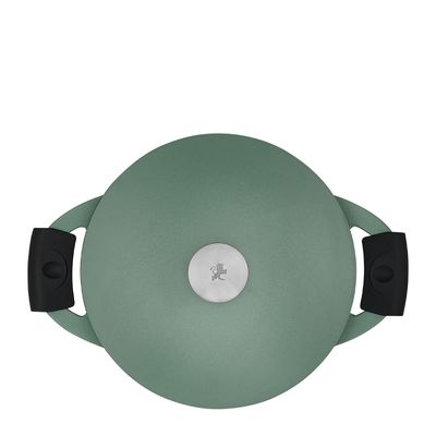 CASSEROLE RND GREEN 24CM, N/S AGILE