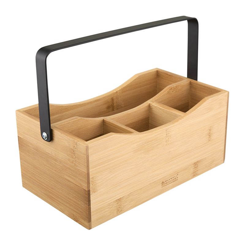 UTENSIL HOLDER WOODEN 25X14X20CM MW