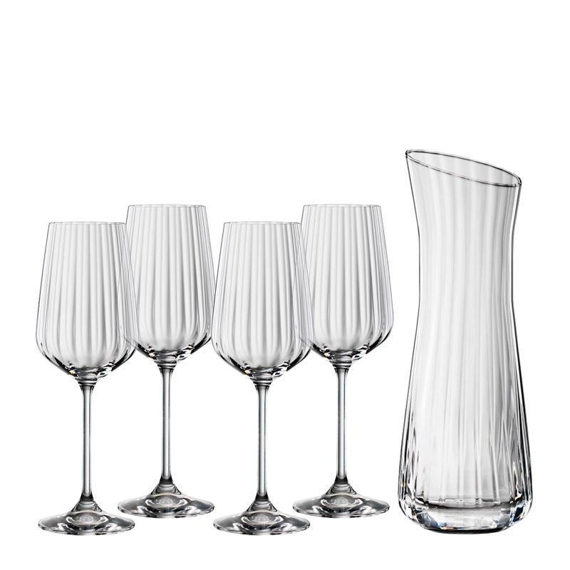 WINE GLASS SET/4 & FREE CARAFE SPIEGELAU