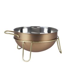 BOWL MIXING W/STAND COPPER 26X13CM/4.5LT