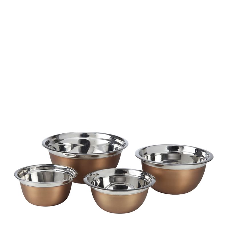MIXING BOWL SET 4PCE COPPER/SS, ACADEMY