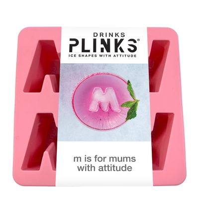 ICE MOULD LETTER M FOR MUM PINK,  DRINKS