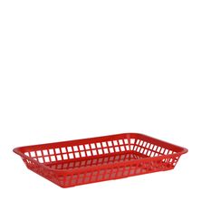 BREAD BASKET RECT PP RED 300X215X42MM