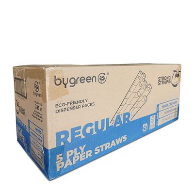 5 PLY PAPER STRAW MIXED 200MM, AUSTRAW