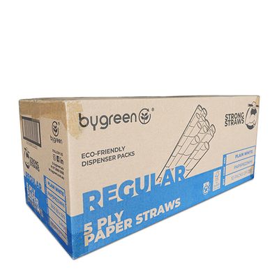 5 PLY PAPER STRAW WHITE 200MM, AUSTRAW