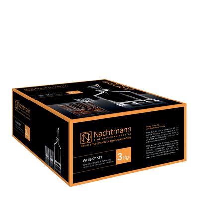 WHISKY SET 3PIECE, NACHTMANN ASPEN