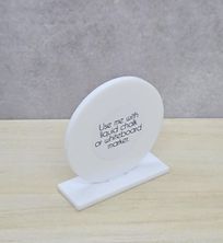 CABINET/PRICE TAG SIGN DISC 50MM WHITE