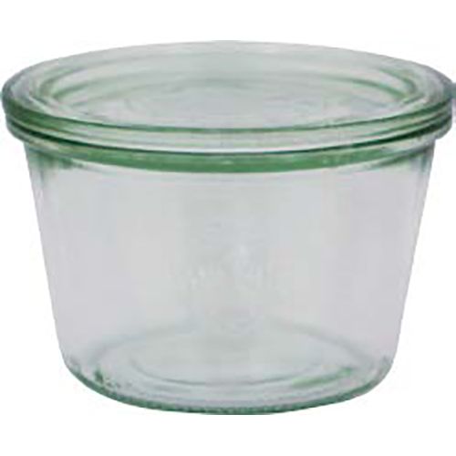 JAR GLASS W/LID 370ML,100X69MMM, WECK