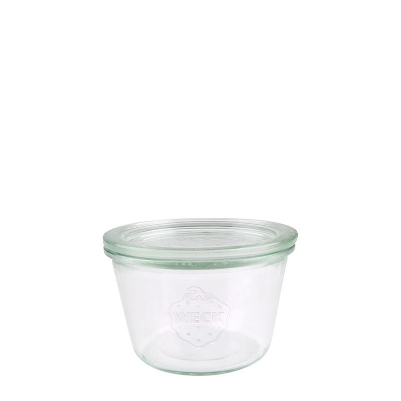 JAR GLASS W/LID 370ML,100X69MMM, WECK