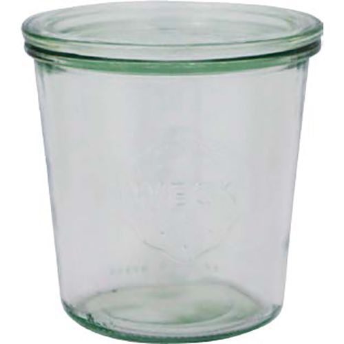 JAR GLASS W/LID 580ML,100X107MM, WECK