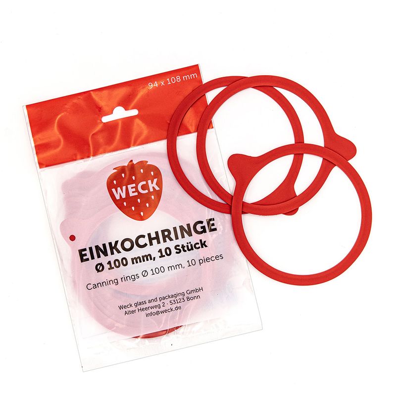 RUBBER WASHER 10CM/PACK10, WECK