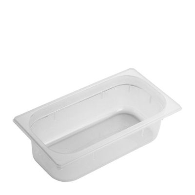 GASTRONORM PAN GN1/3 SIZE 100MM POLYPROP