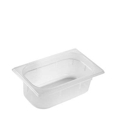 GASTRONORM PAN GN1/4 SIZE 100MM POLYPROP