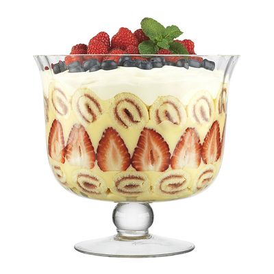BOWL TRIFLE/SERVING FLUTED 20CM