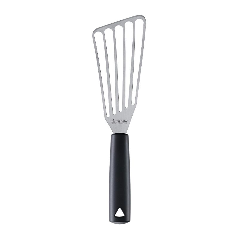 SPATULA SLOTTED S/S GREEN GRIP 16CM, TRI