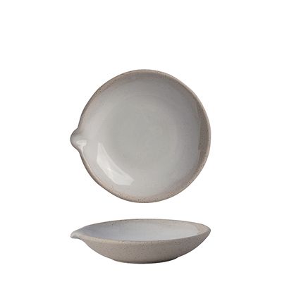 DISH W/ SPOUT WHITE 12CM, GEMBROOK