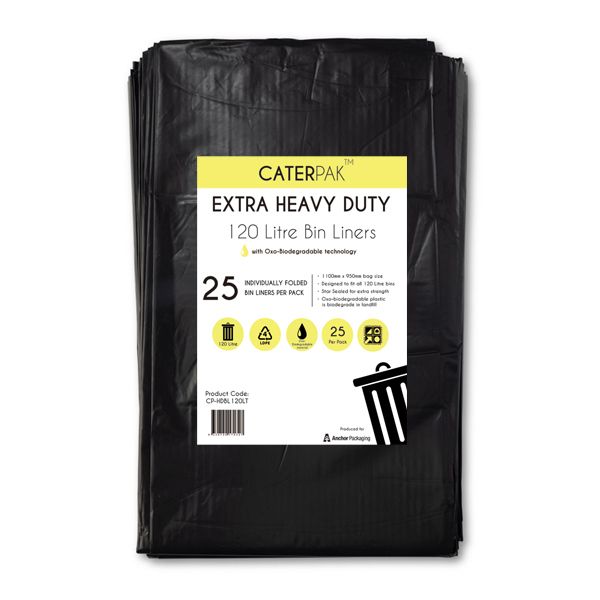 GARBAGE BAG 120LT 25PK HEAVY DUTY