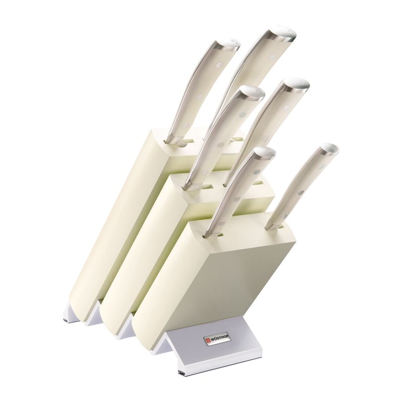 KNIFE BLOCK 7PCE, WUSTHOF IKON CREME