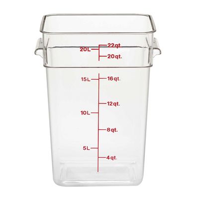 FOOD CONTAINER POLYCARB CLEAR CAMBRO