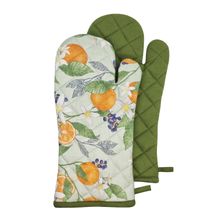 OVEN MITT 2PK SEAFOAM/OLIVE, ORANGE