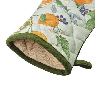 OVEN MITT 2PK SEAFOAM/OLIVE, ORANGE