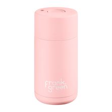CUP REUSABLE CERAMIC BLUSH 12OZ, F/GREEN