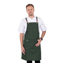 APRON BIB BOTTLE GREEN, LUNA
