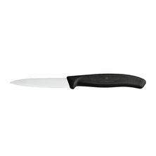 KNIFE PARING BLK 8CM SERRATED,VICTORINOX