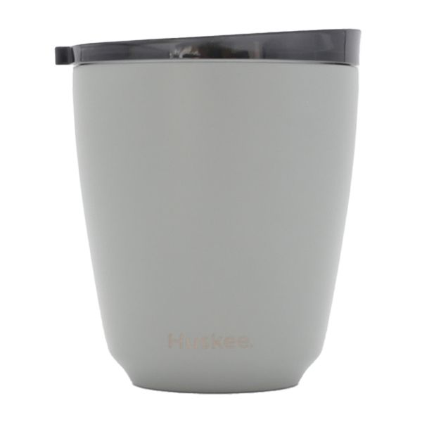 CUP & LID 8OZ SLATE GRAY, HUSKEE STEEL