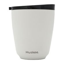 CUP & LID 8OZ WHITE, HUSKEE STEEL