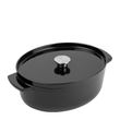 CASSEROLE OVAL BLACK 26CM/5.6LT K/AID