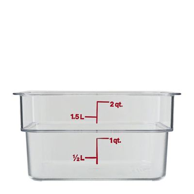 FOOD CONTAINER POLYCARB CLEAR CAMBRO