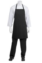 APRON BIB BLACK NO POCKET