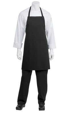 APRON BIB BLACK NO POCKET