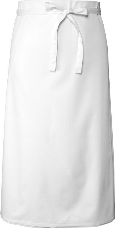 APRON 3/4 WHITE P/COTTON