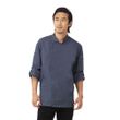 CHEF JACKET BLUE ZIPPER L/SL-XL-HARTFORD
