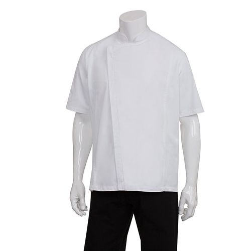 CHEF JACKET WHITE S/SL-M-SPRINGFIELD