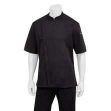 CHEF JACKET BLACK S/SL-XL-SPRINGFIELD