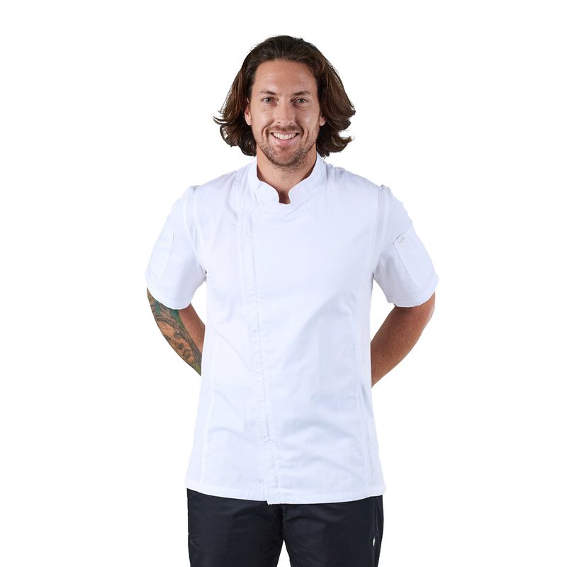 CHEF JACKET WHITE S/SL-XL-SPRINGFIELD