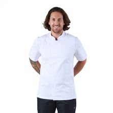 CHEF JACKET WHITE S/SL-XS-SPRINGFIELD