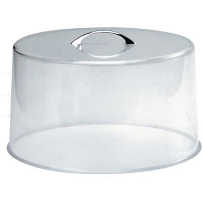 CAKE COVER 300X185MM ACRYLIC CHROME HNDL