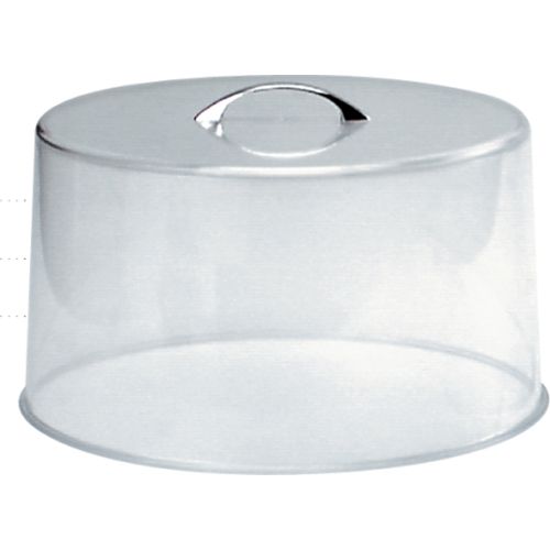 CAKE COVER 300X185MM ACRYLIC CHROME HNDL