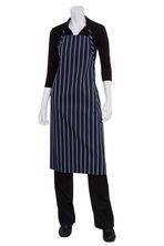 APRON NAVY CHALKSTRIPE ADJUSTABLE