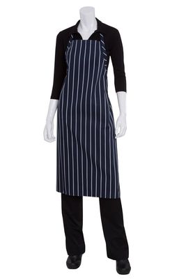 APRON CHALKSTRIPE ADJUSTABLE