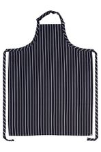 APRON BIB NO POCKET DK NAVY CHALKSTRIPE