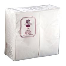 DINNER NAPKIN 2PLY GT WHT 100PK, 2DW18 CAPRICE