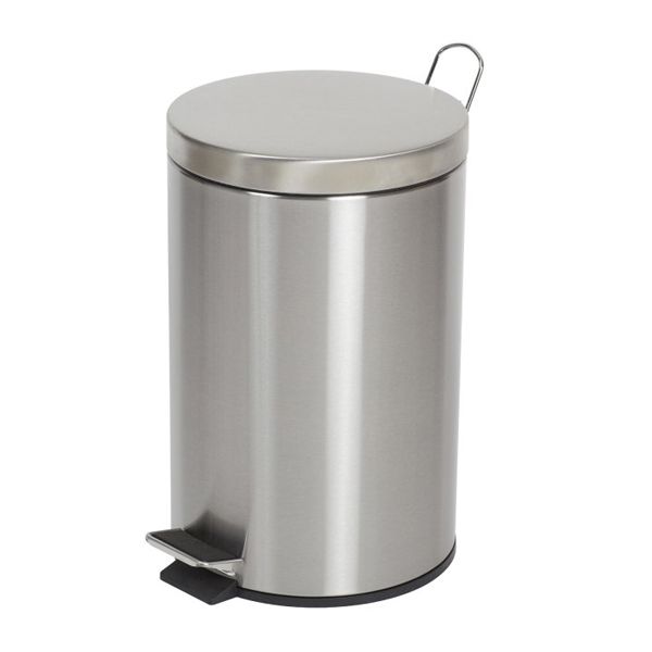 PEDAL BIN STAINLESS STEEL12L COMPASS