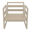 LOUNGE ARMCHAIR TAUPE, SIESTA MYKONOS