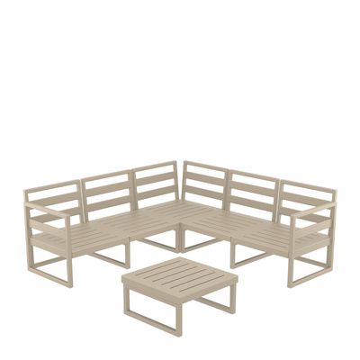 LOUNGE CORNE SET TAUPE, SIESTA MYKONOS